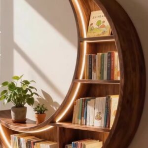 Moon Shape Book Shelf
